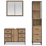 Bathroom Furniture Set 3 pcs Artisan Oak Engineered Wood 3402382