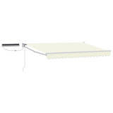 Electric Retractable Awning Cream and White 3 x 2.5 m 3419931