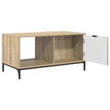 Coffee Table Sonoma Oak 90 x 49 x 46 cm Engineered Wood 883446
