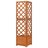 316411 Corner Trellis Planter 40x40x150 cm Solid Fir Wood