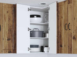 Wall Corner Cabinet LUCCA Old Wood 57 x 57 x 100 cm 885173