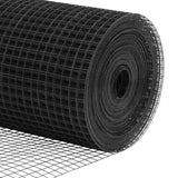 Ground Fix Welded Wire Fence 100 x 1 m PVC-Coated Steel 3351908