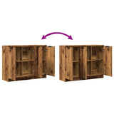 Sideboard Old Wood 90.5x30x70 cm Engineered Wood 856842