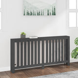 Radiator Cover Grey 169x19x84 cm Solid Wood Pine 822583