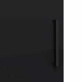 Bathroom Cabinet Black 30 x 35 x 192 cm Engineered wood & Metal 883335