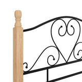 Bed Frame without Mattress Black Metal 100x200 cm 324940