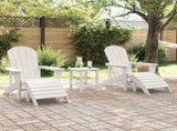 Garden Chair 3 pcs White Polyethylene 3335846