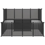 Small Animal Cage Black 143x107x93 cm PP and Steel 340569