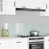 Kitchen Backsplash 2 pcs White 80 x 40 cm Tempered Glass 3415521