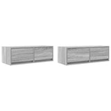 TV Cabinets 2 pcs Grey Sonoma 80x31x25.5 cm Engineered Wood 861519