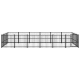Outdoor Dog Kennel Steel 16,94 m 3124619