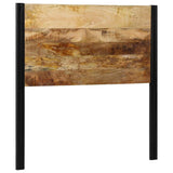 Headboard 100 cm Solid Wood Mango and Iron 4017543
