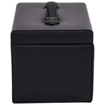 ZNTS Jewellery Box 3-Layer with Mirror Lockable Black 26x18x17.5 cm 4103559