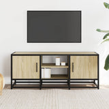 TV Cabinet Sonoma Oak 100x35x41 cm Engineered Wood and Metal 848835