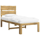 Single Bed Frame with Headboard ROSTOCK White 90 x 190 cm 903484
