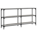 Console Table Grey Sonoma 150x29x75 cm Engineered Wood 834108
