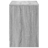 TV Cabinet with LED Grey Sonoma 100x34x50 cm Engineered Wood 852213