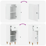 3 Piece Bathroom Cabinet Set ALKMAAR High Gloss White 3417751