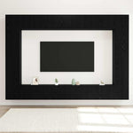 TV Cabinet Set 8 pcs Black oak 100 x 30 x 30 cm Engineered wood 3332528