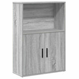 Bookcase Grey Sonoma 60x24x85 cm Engineered Wood 860414
