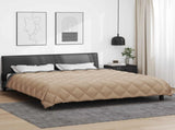 Winter Duvet Anthracite and Taupe 220 x 260 cm Microfiber 42025666