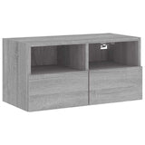 5 Piece TV Wall Units Grey Sonoma Engineered Wood 3216516
