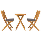 Garden Bistro Set 3 pcs Brown Solid acacia wood 42000949
