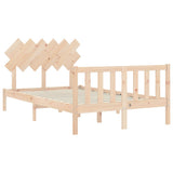 Bed Frame without Mattress Small Double Solid Wood Pine 3193436