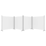 4-Panel Room Divider White 698x180 cm Fabric 350282