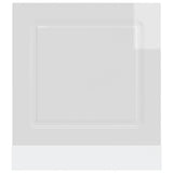 Dishwasher Panel Kalmar High Gloss White 60x1.5x57 cm Engineered Wood 853659