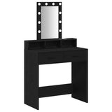 Dressing Table Black 79 x 41 x 140 cm Engineered Wood 865164
