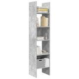 Book Cabinet Concrete Grey 40x35x180 cm Engineered Wood 803402