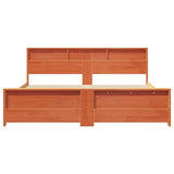 Bed Frame with Headboard Wax Brown 180 x 200 cm Engineered Wood 3394218