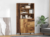 Highboard Old Wood 69.5 x 34 x 180 cm Engineered Wood 3415715