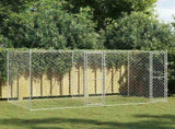 Dog Cage Silver 400 x 200 x 200 cm Galvanised Steel 3368306