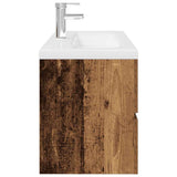 Sink Cabinet with Built-in Basin and Faucet Old Wood 3328935