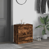 Shoe Cabinet Smoked Oak 60x34x63.5 cm Engineered Wood 839942