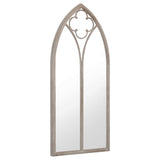 Garden Mirror Sand 70x30 cm Iron for Outdoor Use 318351