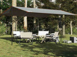 Camping Tarp Grey and Orange 400x294 cm Waterproof 94666