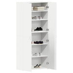 Shoe Cabinet with Door White 80 x 35.5 x 180 cm Engineered wood 3333836