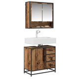 Bathroom Cabinet Old Wood 65 x 33 x 60 cm Engineered Wood 883624