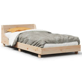 Bed Frame without Mattress 90x190 cm Single Solid Wood Pine 850749