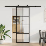 Sliding Door with Hardware Set 76x205 cm ESG Glass&Aluminium 3332887