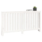 ZNTS Radiator Cover White 153x19x84 cm Solid Wood Pine 822577