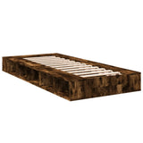 Bed Frame without Mattress Smoked Oak 90x190 cm Single 3280528