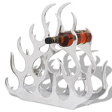 Wine Stand for 11 Bottles Silver Aluminium 242332