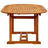 Dining Set Brown Solid Acacia wood Medium Stackable Dining Set 3070757