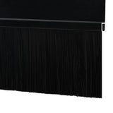 Self-adhesive Door Brush Seals 12 pcs Black 100 cm 42019569