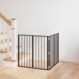 Dog Gate 2 pcs Black 80 x 80 cm Galvanised Steel 892005