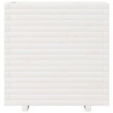 Garden Planter White 70x40x72.5 cm Solid Wood Pine 3282590